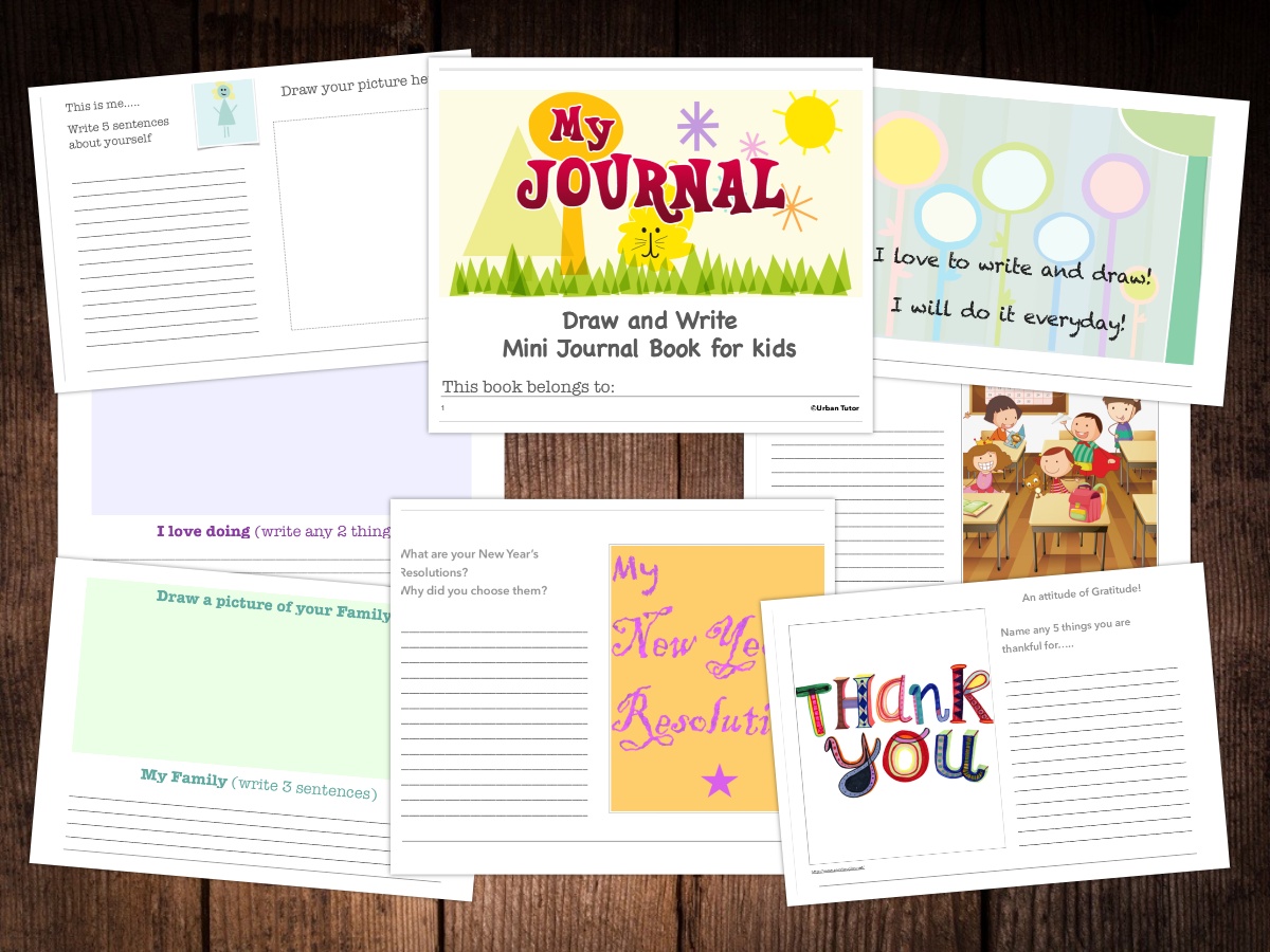 Draw & Write Mini Journal Book For Kids - Our Own Kids Club